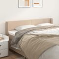 vidaXL Čelo postele so záhybmi kapučínové 163x16x78/88 cm umelá koža