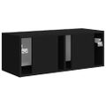 vidaXL TV nástenná skriňa 78,5 x 31 x 29,5 cm Čierna Kompozitné drevo
