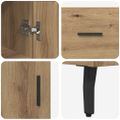 vidaXL Highboard Remeselný dub 34,5 x 34 x 180 cm Kompozitné drevo