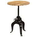 vidaXL Barový stôl masívne mangovníkové drevo 75x(76-110) cm