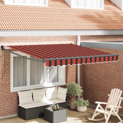 vidaXL Markíza Oranžová 300 x 250 cm Polyester a kov