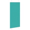 vidaXL Plisovaná roleta petrolejovo zelená 85x200 cm šírka látky 84,4 cm polyester