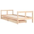 vidaXL Rám detskej postele so zásuvkami 80x200 cm masívna borovica