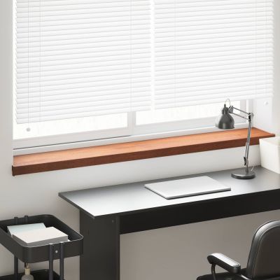 vidaXL Parapetné dosky Hnedé drevo 140 x 25 x 4,5 cm PVC