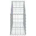 vidaXL Oblúkový gabionový kôš 100x30x40/60 cm pozinkované železo
