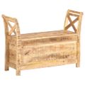 vidaXL Lavička do haly 103x33x72 cm masívne mangovníkové drevo