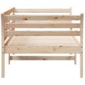 vidaXL Denná posteľ s matracom 90x200 cm masívna borovica