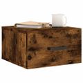 vidaXL Nástenné nočné stolíky 2 ks dymový dub 35x35x20 cm