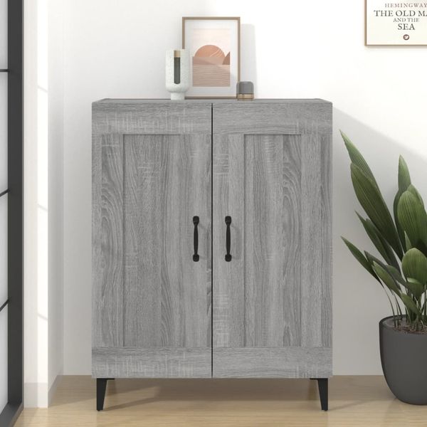 vidaXL Komoda sivý dub sonoma 69,5x34x90 cm kompozitné drevo