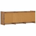 vidaXL TV skrinka 130 x 33 x 47 cm Staré drevo Kompozitné drevo