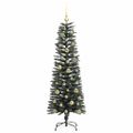 vidaXL Umelý vianočný stromček Zelená 150 cm PVC, plast a oceľ