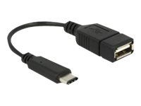 USB adaptér - USB-C (M) do USB (F) - USB 2.0 - 15 cm - čierna