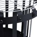 vidaXL Záhradné ohnisko s grilom oceľ 47,5 cm