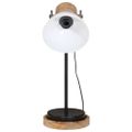 vidaXL Stolová lampa 25 W biela 17x17x50 cm E27