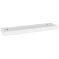 vidaXL Terasové nástenné police 2 ks biele 60x15x4 cm MDF