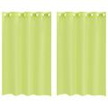 vidaXL Voálové závesy s priechodkami 2 ks Apple Green 140x175 cm