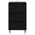 vidaXL Servírovacia skriňa Čierny dub 35 x 40 x 70 cm Kompozitné drevo