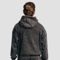 Mikina Aura Hoodie Washed Black - GymBeam, veľkosť L, 95 % cotton, 5 % elastane