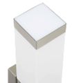 vidaXL Exteriérové nástenné svietidlo 2 ks Strieborná 10,5 x 6 x 33 cm