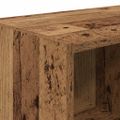 vidaXL Regál na topánky stohovateľné staré drevo 89,5x30x40 cm