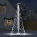 vidaXL LED vianočný stromček 615 LED studená biela 404,5 cm