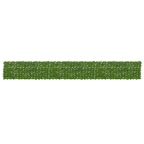 vidaXL Balkónový plôtik s listami Zelená a žltá 600 x 75 cm