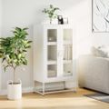 vidaXL Highboard White 68x39x123 cm Oceľ