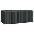 vidaXL Nástenná TV skrinka 78,5 x 41 x 30 cm Čierna Kompozitné drevo