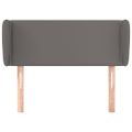vidaXL Čelo postele so záhybmi sivé 93x23x78/88 cm umelá koža
