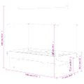 vidaXL Detský posteľný rám so zásuvkou borovicový masív 70x140 cm