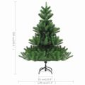 vidaXL Umelý vianočný stromček jedľa Nordmann LED a gule zelený 150 cm