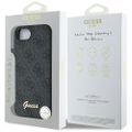 Guess HC MagSafe 4G PU Script Logo puzdro pre iPhone 16e Čierna