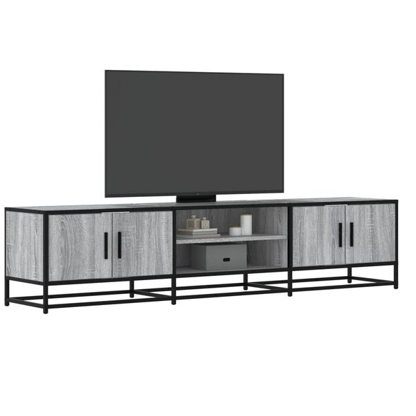 vidaXL TV stolík sivá sonoma 180x35x41 cm kompozitné drevo