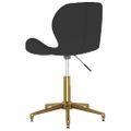 335037 vidaXL Swivel Dining Chair Black Velvet