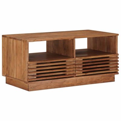 vidaXL Ručne vyrobený konferenčný stôl Teak hnedá 85 x 45,5 x 40 cm