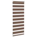 vidaXL Zebra roleta hnedá 55x100 cm šírka látky 50,9 cm polyester