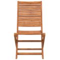 vidaXL Skladacie záhradné stoličky 8 ks 51x66x95 cm akáciový masív
