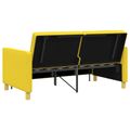 vidaXL Rozkladací gauč Svetložltá 154 x 94,5 x 80,5 cm Látka