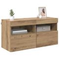 vidaXL TV nástenná skriňa 80 x 30 x 40 cm Remeselný dub