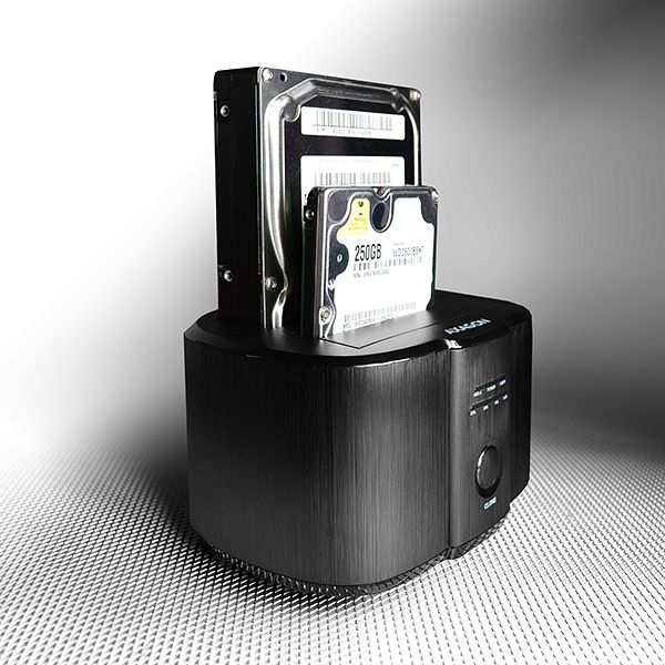 AXAGON ADSA-ST, USB 3.2 Gen 1 - 2x SATA 6G 2.5"/3.5" SSD/HDD CLONE DUAL dokovacia stanica