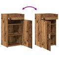 vidaXL Servírovacia skriňa Staré drevo 50 x 42,5 x 93 cm