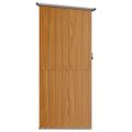 vidaXL Záhradný domček hnedý 118,5x97x209,5 cm pozinkovaná oceľ
