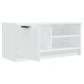 vidaXL TV stolík biely 80x35x36,5 cm spracované drevo