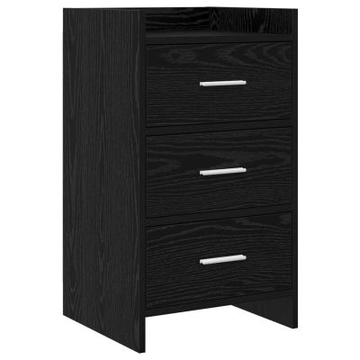 vidaXL Nočné stolíky Čierny dub 40 x 36 x 70 cm Kompozitné drevo