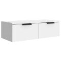 vidaXL Nástenné skrinky 2 ks biele 68x30x20 cm spracované drevo