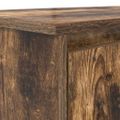 vidaXL Stôl dymový dub 120x42x76 cm kompozitné drevo