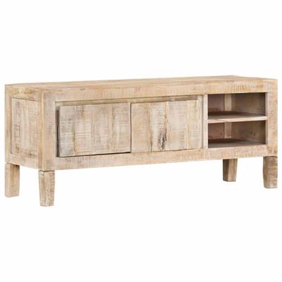 vidaXL TV skrinka 110x35x46 cm, mangový masív