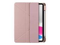 Puzdro s klopou pre tablet - ružová pink sand - pre Apple 10,9-palcový iPad (10. generácia)