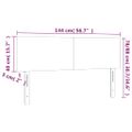 vidaXL Čelá postele 2 ks čierne 72x5x78/88 cm umelá koža