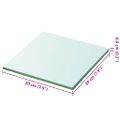 vidaXL Poličky 2 ks panel z priehľadného skla 20x20 cm